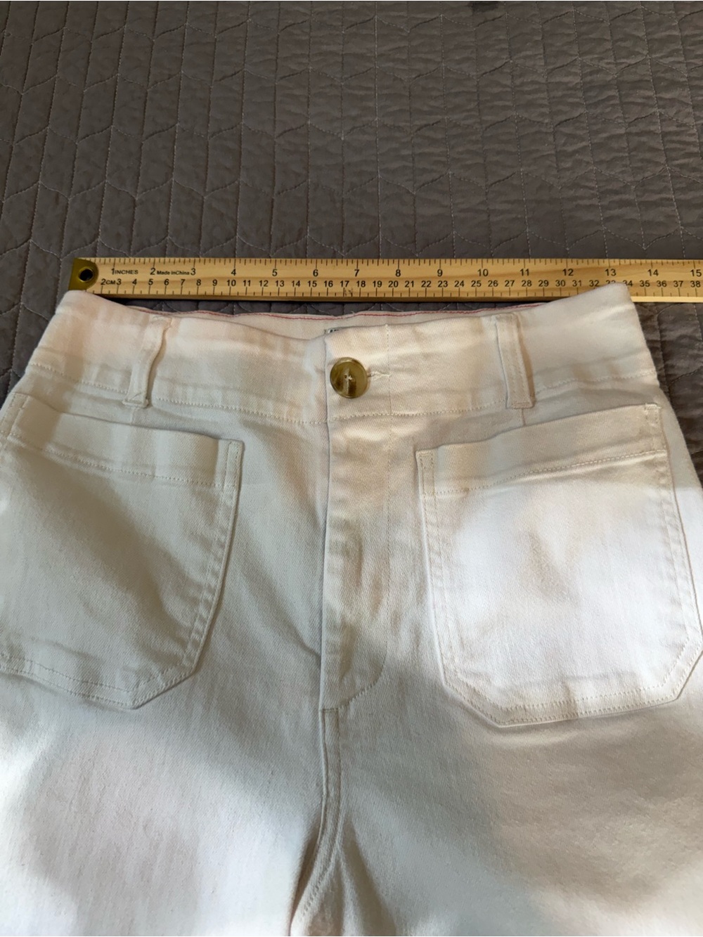 Maeve Colette Scallop-Hem High-Rise Wide Leg Cropped Jeans - Picture 13 of 16